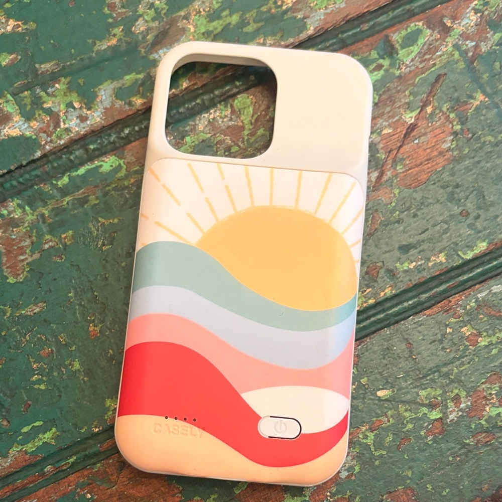 Colorful Sunset charging Phone Case